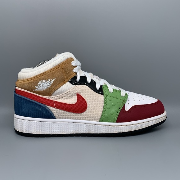 Jordan 1 Mid SE Messy Room Shoes DR6957-100 Youth Sz‎ 7Y Women's Sz 8.5 - Picture 5 of 10